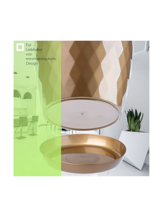 Kadax Plastic Flower Pot Saucer 20cm Gold