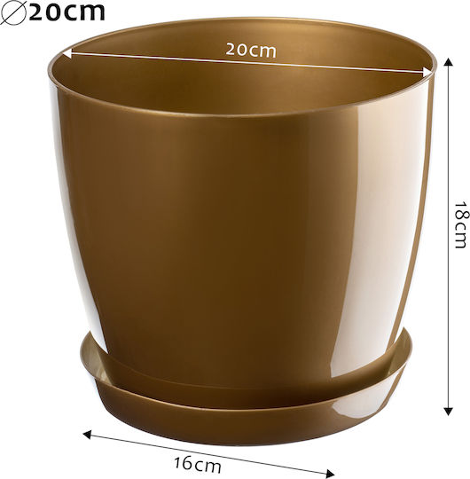 Kadax Gold Flower Pot Cover Base 20cm
