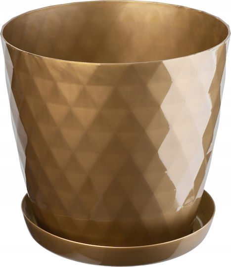 Kadax Plastic Flower Pot Saucer 20cm Gold