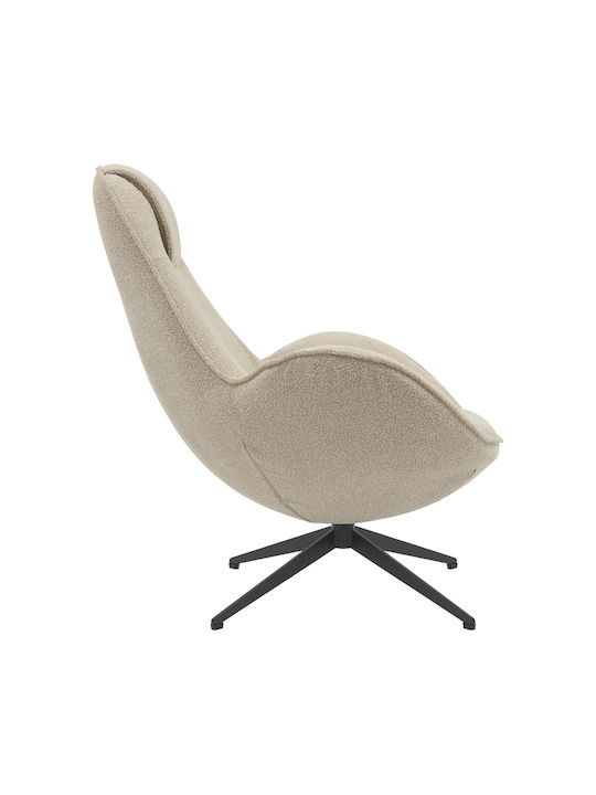 Flago Sessel Drehbar Beige Shade 85x88x103.5cm