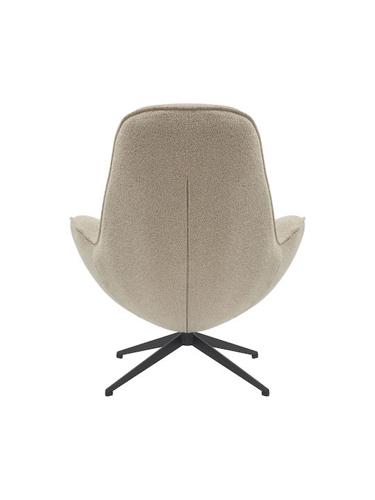 Flago Sessel Drehbar Beige Shade 85x88x103.5cm