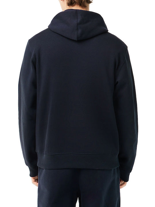 Lacoste Sweatshirt Fleece with Hood Blue