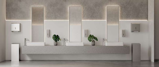 Delta Cleaning Inox Πιγκάλ Μπάνιου Ασημί