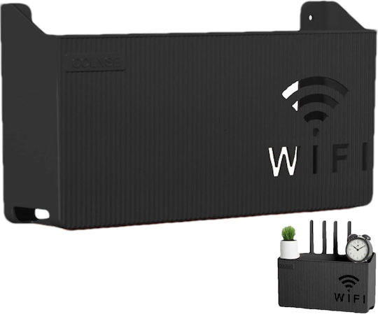 Suport Router Wifi Zola Plastic 24.8x14.6x5.8 Cm Negru