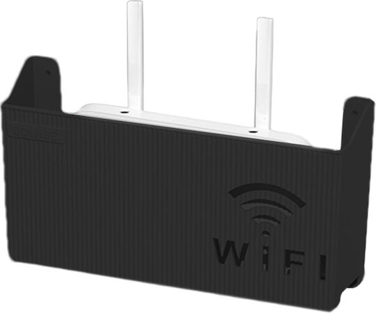 Suport Router Wifi Zola Plastic 24.8x14.6x5.8 Cm Negru