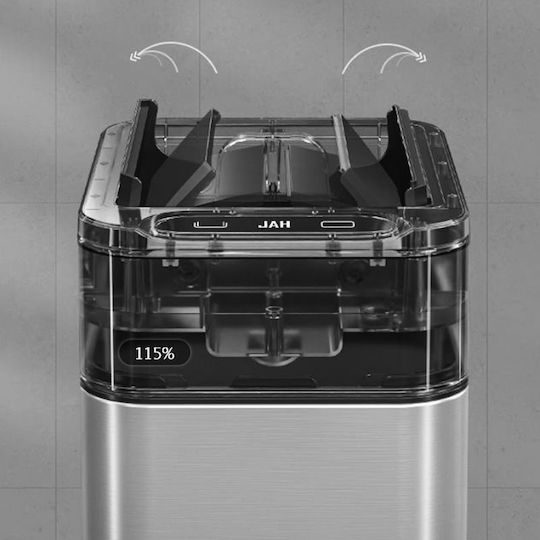 Delta Cleaning Μεταλλικός Κάδος Απορριμμάτων με Πεντάλ 20lt Inox
