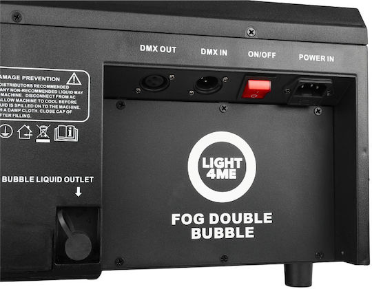 Light4me Bubble Machine 1500W Wireless Remote