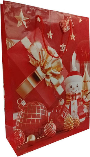 Paper Christmas Bag for Gift Red 41x11.2x30cm.
