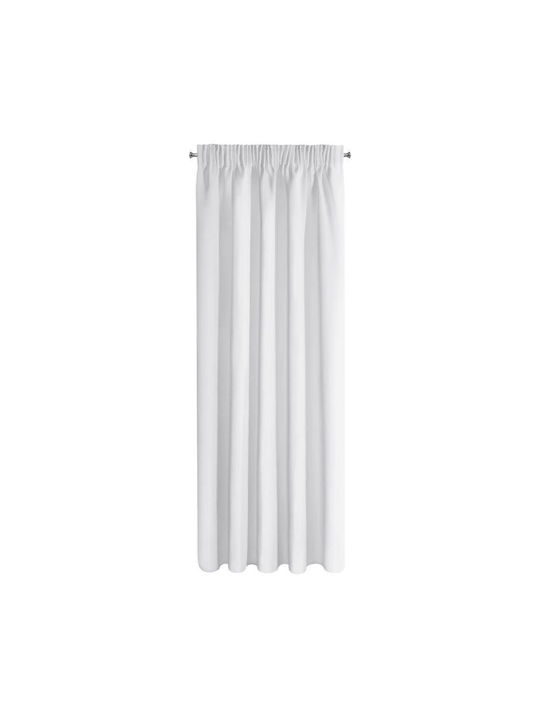 Eurofirany Perdea de Întunecare cu Coafură Logan Albă 135x270cm