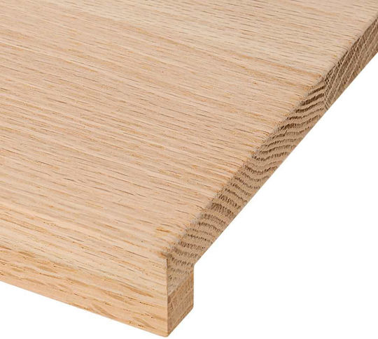 Vidaxl Treppenstufen 8 Stk. Rohes Massivholz Eiche Braun