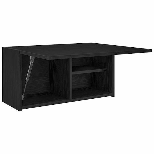vidaXL Ντουλάπι Μπάνιου 60x25x30cm Μαύρο