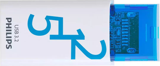 Philips Click Series 512GB USB 3.2 Стик с връзка USB-C Бял