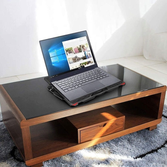 Omega Cooling Pad for Laptop up to 18" with 5 Fans and Illuminated PLCP5FB