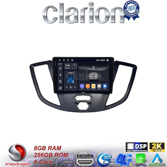 Car Audio System for Ford Transit 2013 > 2018 (Bluetooth/USB/WiFi/GPS/Apple-Carplay/Android-Auto) with Touch Screen 9.5"