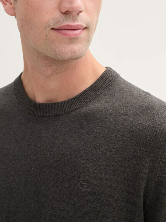 Basic Long Sleeve Anthracite Sweater