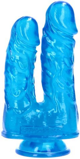 Toyz4lovers Caino Abele Glass Dildo With Suction Cup Blue 17.5cm