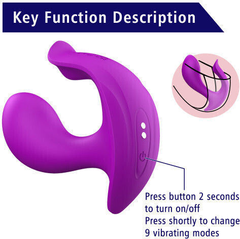 ToyBox My Secret Klitoris Vibrator mit Fernbedienung Lila
