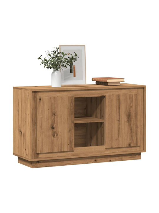 Sideboard Wooden with Drawers Coffee 102x35x60cm