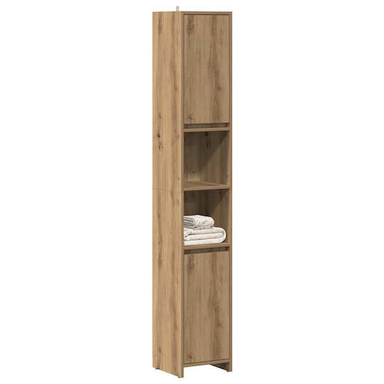 vidaXL Бански Колони Стена М30xШ30xВ183.5см Дъб