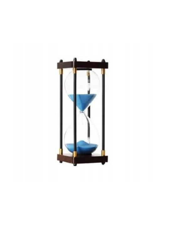 Office Hourglass Decoration from Wood 25x10x25cm in Blue color