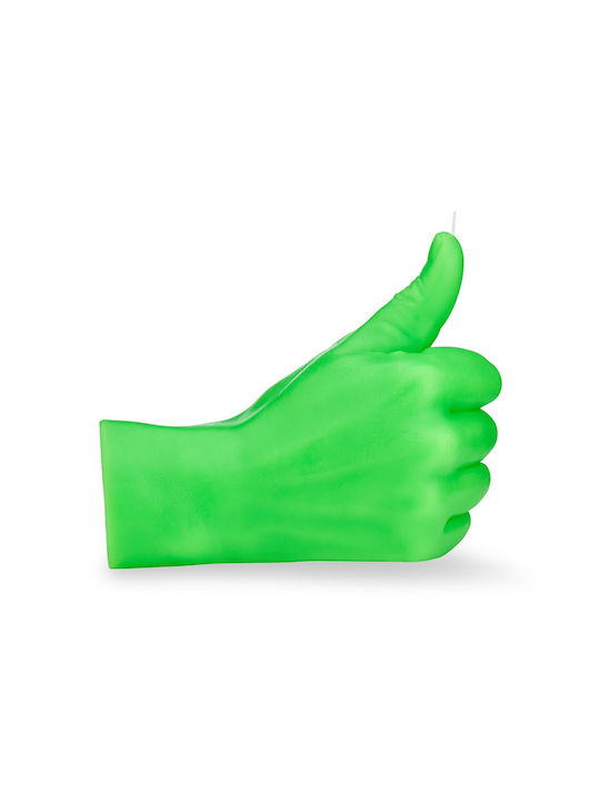 Κερί Χειρονομίας Thumbs Up Φλούο Πράσινο 380gr Candlehand