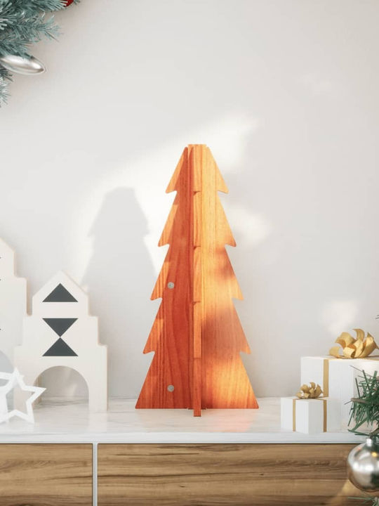 vidaXL Christmas Decorative Wood Tree 49cm Brown