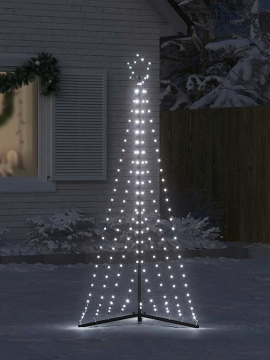 vidaXL Christmas Decorative Illuminated Tree 182cm Yes Electric White