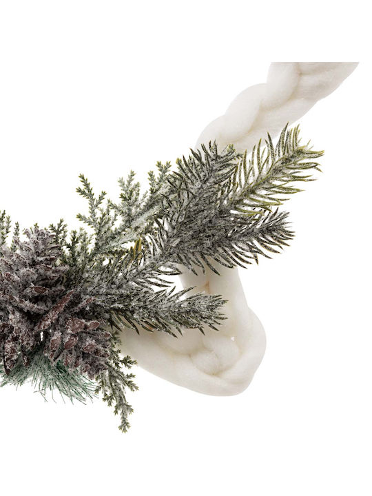Fabric Christmas Decorative Pendant Star 28x30cm White