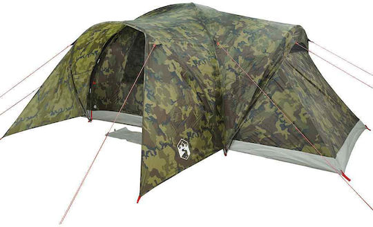 vidaXL Camping Tent Tunnel 3 Seasons for 6 People 190cm
