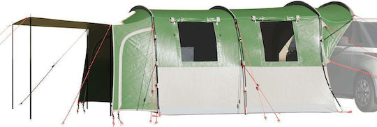 vidaXL Car Camping Tent Green for 4 People
