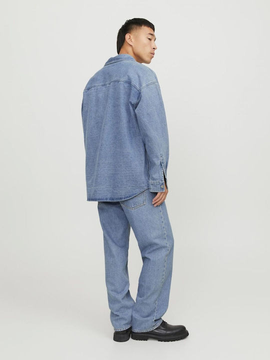 Jack & Jones Overshirt Denim Cămașă Light Blue Denim