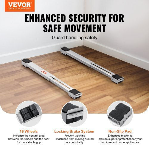 Vevor Βάση Μεταφοράς για Φορτίο Βάρους έως 300kg σε Λευκό Χρώμα