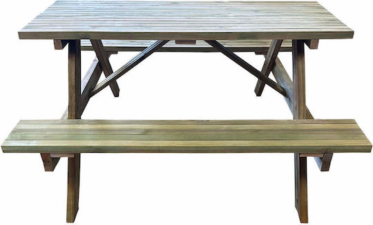 Wooden Masa pentru spații exterioare 150x150x75buc