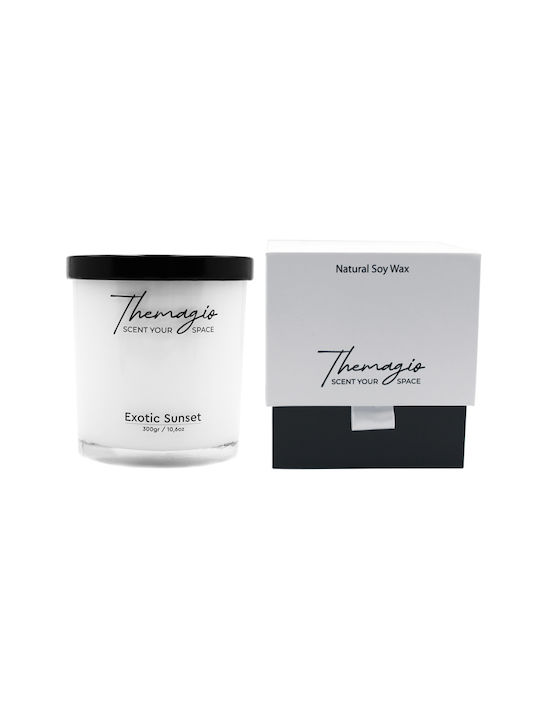 Themagio Aromatic Soy Candle in Jar with Exotic Sunset Perfume 300g