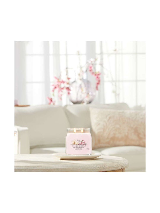 Yankee Candle Aromatisches Kerze Signature in Gefäß mit Duft Pink Cherry & Vanille 368gr