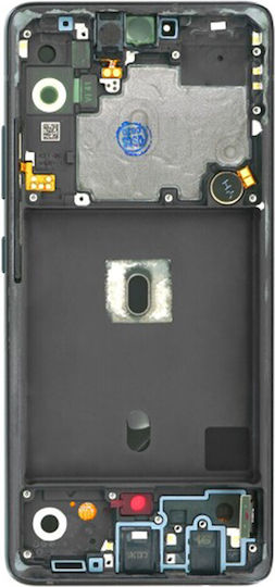 Samsung Screen with Touch Mechanism and Frame for Samsung Galaxy A51 5G (SM-A516) (Black)
