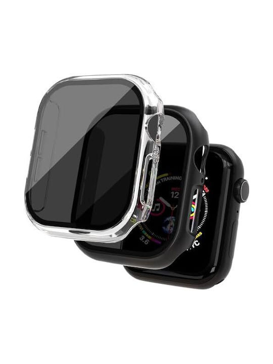 Privatsphäre Glas+Hülle Apple Watch 41mm Transparent