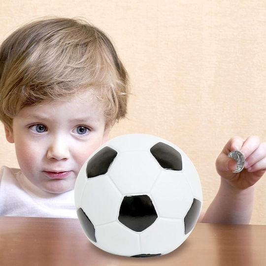 Piggy Bank Soccer Ball Abs 14cm White-black Oem