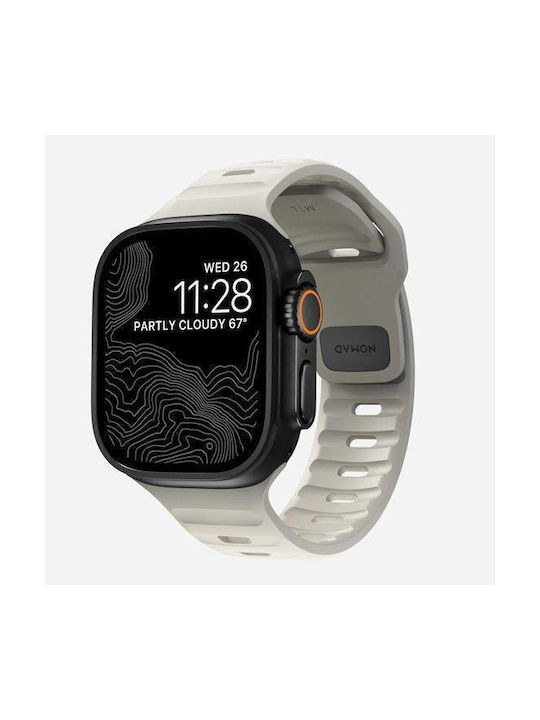 Nomad Sport Strap V2 Lsr Curea Silicon Gri (Apple Watch 38/40/41/42mm)