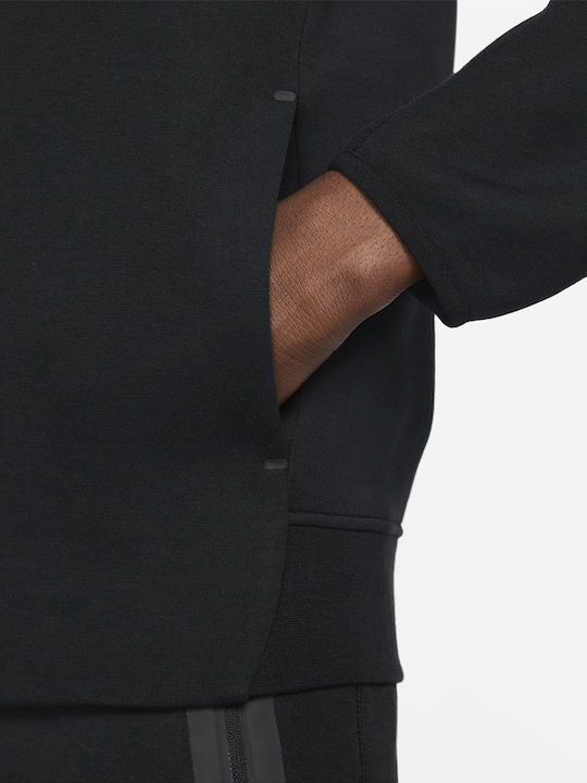 Sportswear Tech Fleece Φούτερ με Κουκούλα Μαύρο