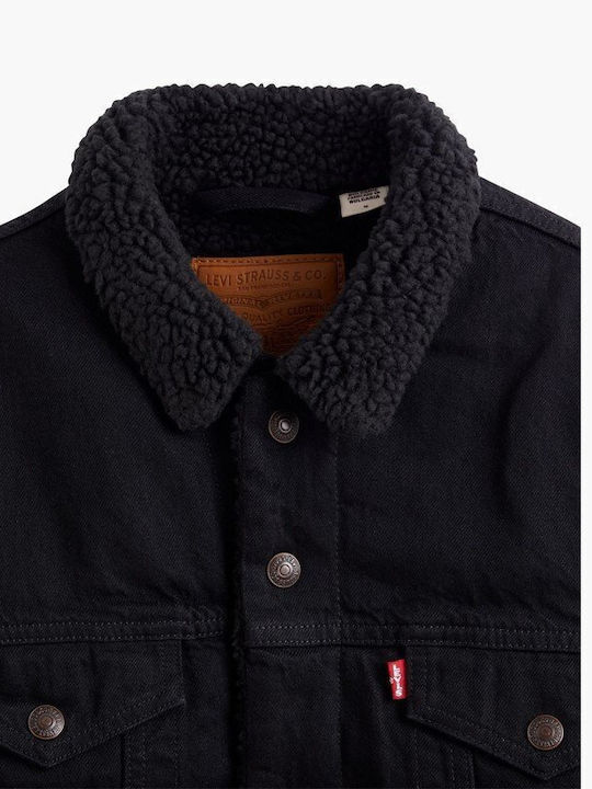 Type 3 Sherpa Trucker Jacket Black