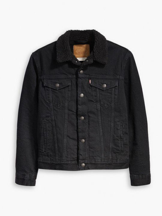 Type 3 Sherpa Trucker Jacket Black