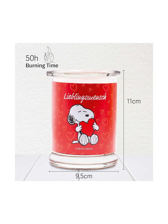 Peanuts Snoopy and Woodstock Scented Candle Lieblingsmensch Jar 250gr 1pcs