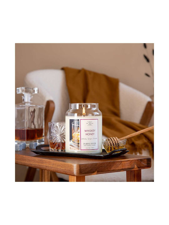 Purple River Αρωματικό Κερί Σόγιας σε Βάζο Μελί 623gr