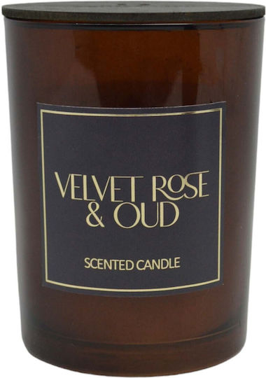 Ankor Aromatic Candle In Jar With Rose Perfume 8x10.5cm