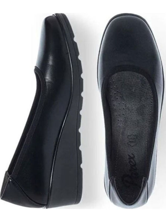 Leather Women's Moccasins in Black Color