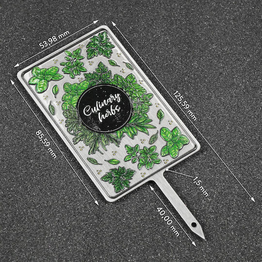 Kadax Herb Plant Spice Label Tag Plate