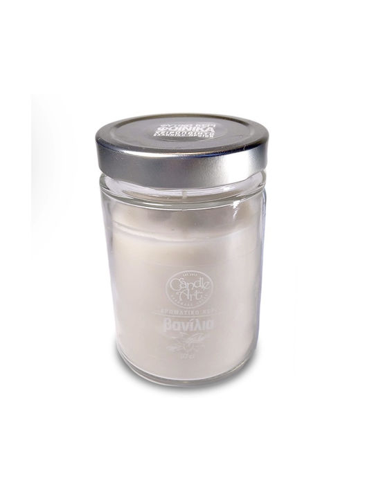 Candle n'Art Scented Candle Jar with Scent with Vanilla Essential Oils Beige 370gr 1pcs