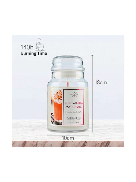 Αρωματικό Κερί Iced Vanilla Macchiato A922 623gr White Purple River Κερί Σόγιας