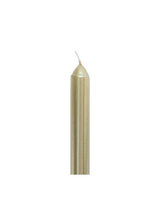 Atmosphera Aromatic Candle Satin Gold Taper 25cm 4 Pieces